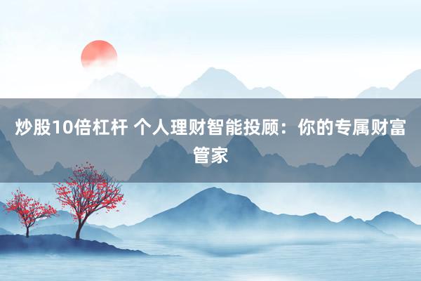 炒股10倍杠杆 个人理财智能投顾：你的专属财富管家