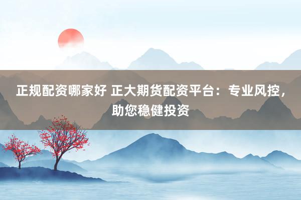 正规配资哪家好 正大期货配资平台：专业风控，助您稳健投资