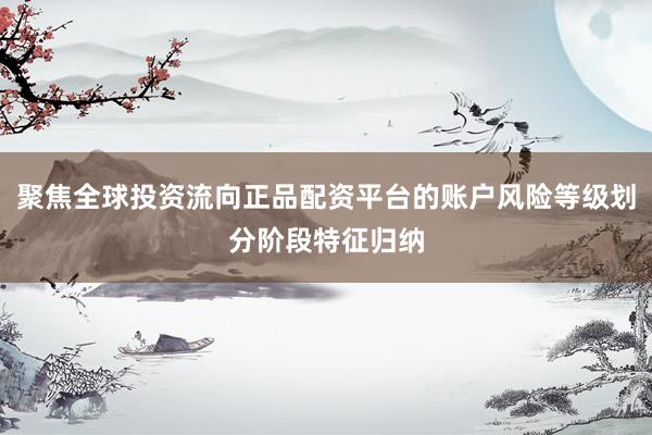 聚焦全球投资流向正品配资平台的账户风险等级划分阶段特征归纳